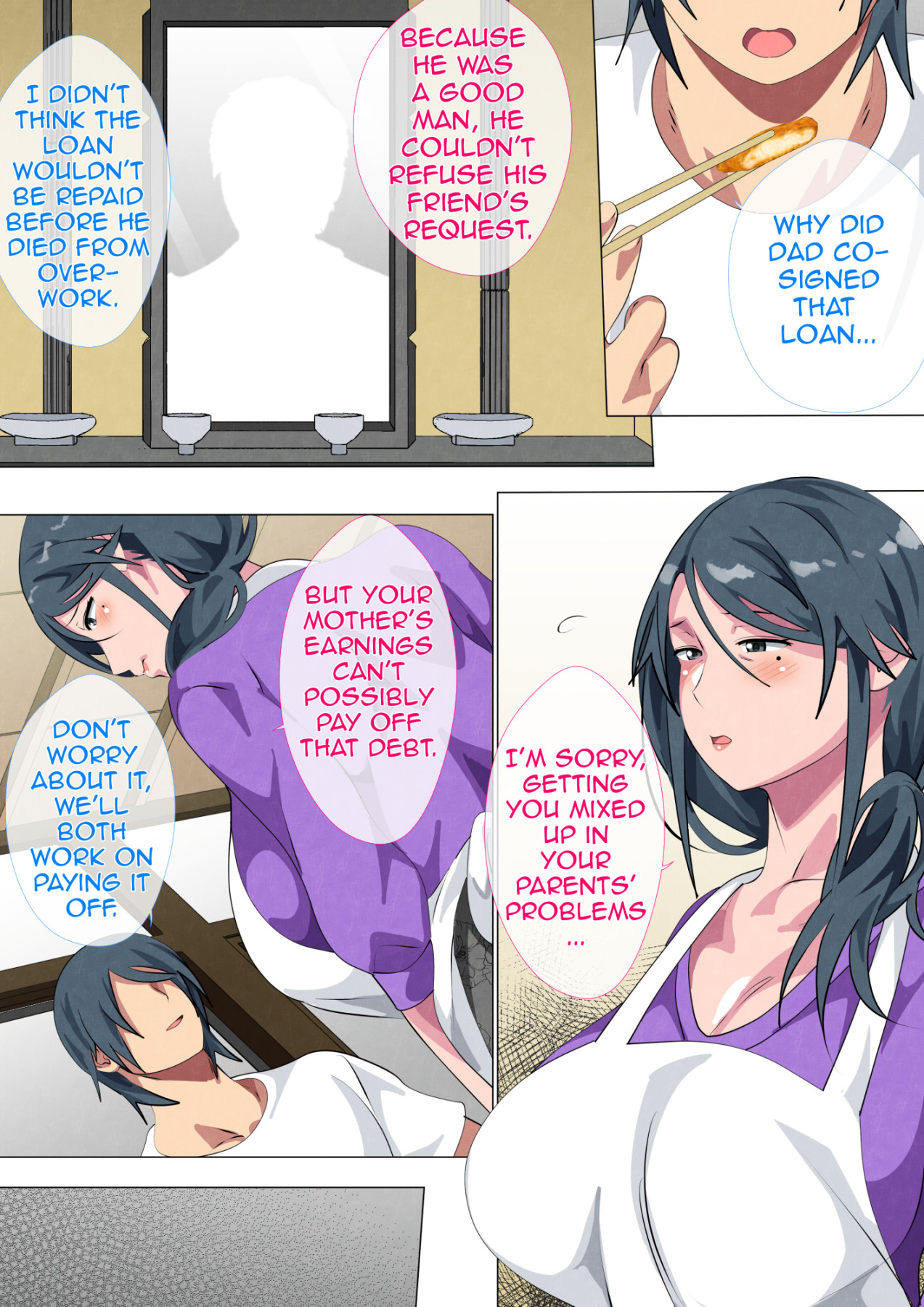 Hentai Manga Comic-Widowed Mother Sayoko ~Record of a Copulation of a Mother and Son Living in a Small Room~-Read-4